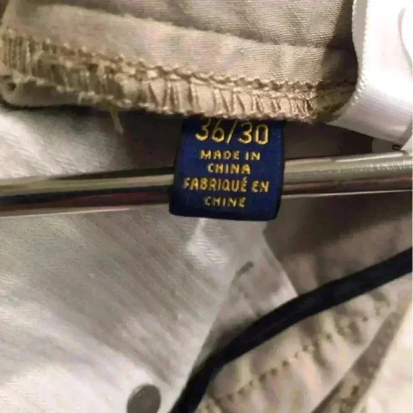 Polo Ralph Lauren Mens Khaki Pants36x30 Acutal size is 38x29 Bootcut - Picture 6 of 7